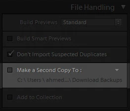 Import in Lightroom