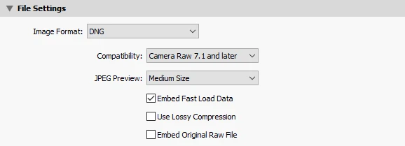 Export in Lightroom