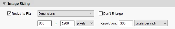 Export in Lightroom