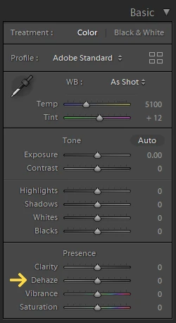 Lightroom Classic 7.3 - Dehaze