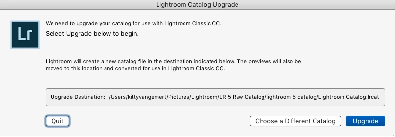 update Lightroom