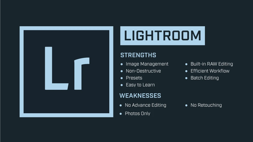 photoshop vs lightroom - lightroom