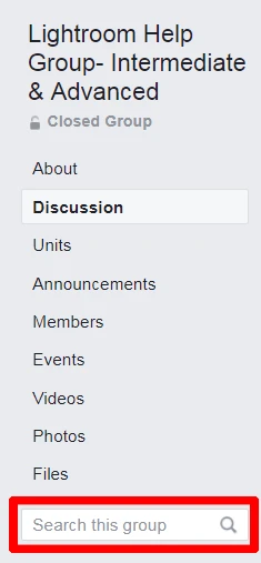 Lightoom related Facebook groups