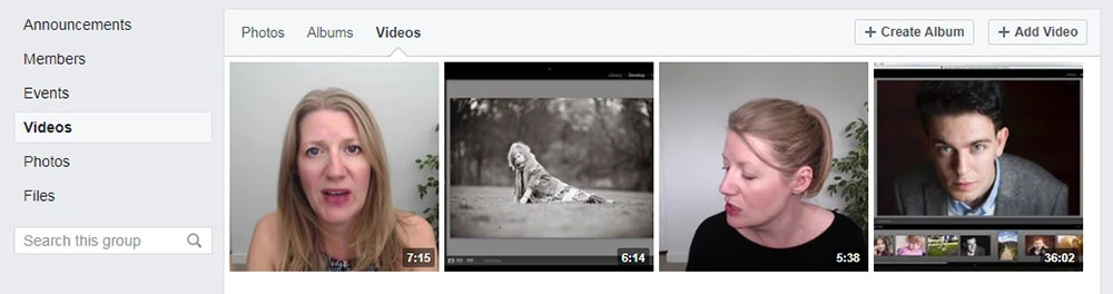 Lightroom related Facebook groups