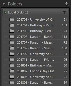 The folders need to be in a hierarchy